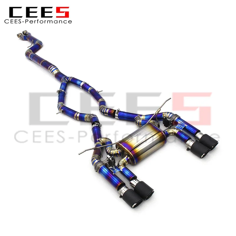 

CEES для BMW M3/M4 F80/F82 3.0T 2015-2019 Catback Выпускной клапан Титановые выхлопные трубы автомобильный глушитель