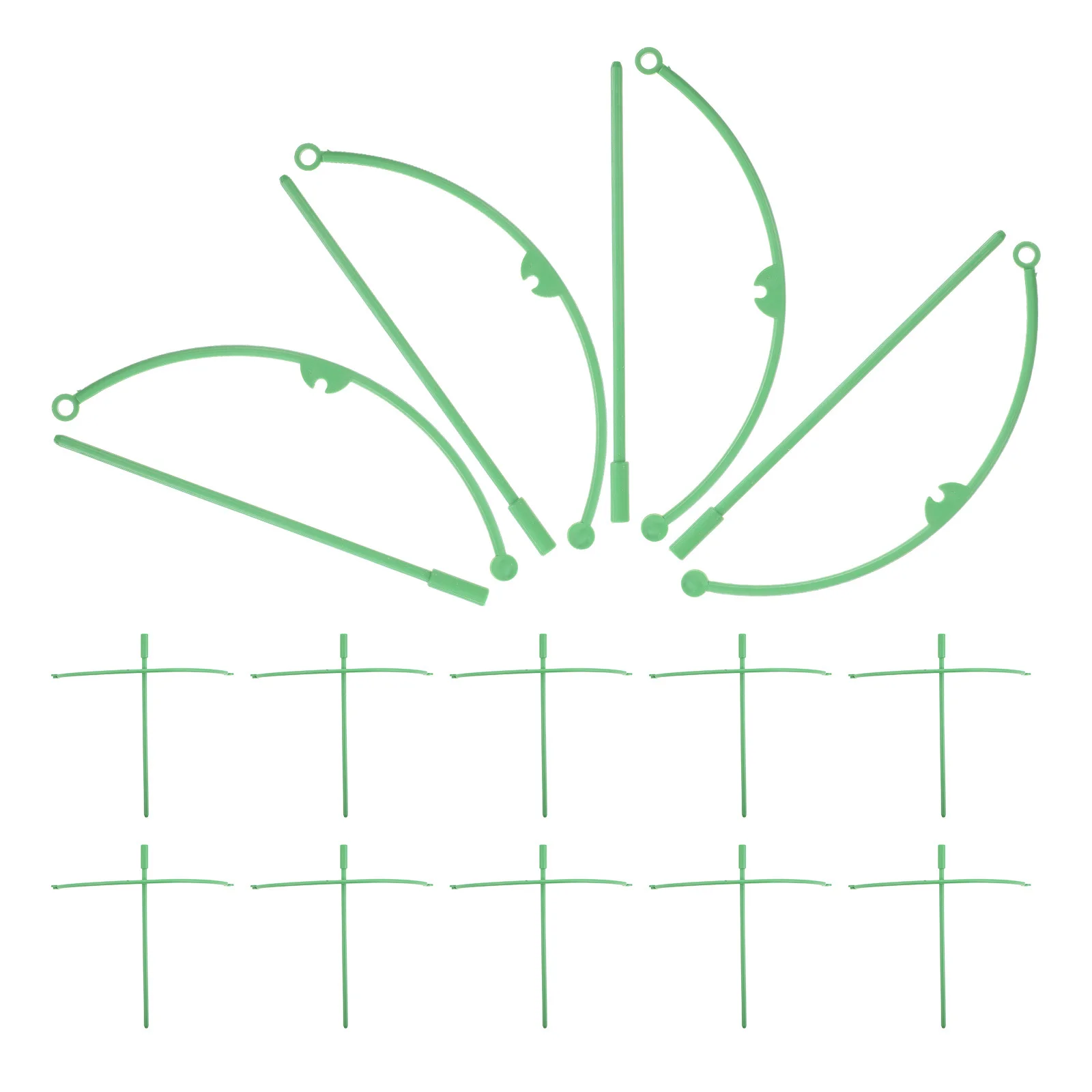 

20Pcs Reusable Garden Trellis for Climbing Plants Plastic Vine Frame Support Clip Indoor Outdoor Flowers Tomatoes Orchids Plant