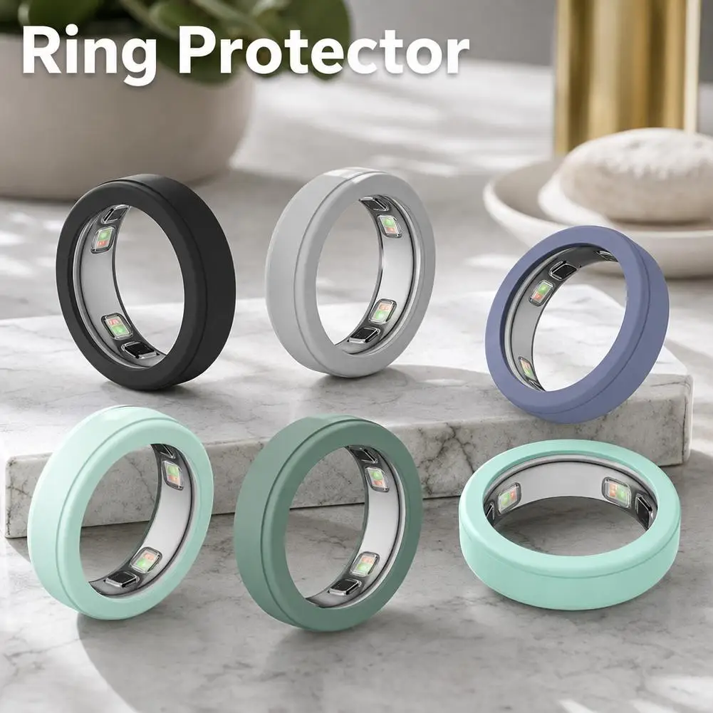 Silicone Protective Cover For Oura Ring5 Scratch Resistant Ring Case Soft Shell For Working Out Samrt Ring Replace Accessories
