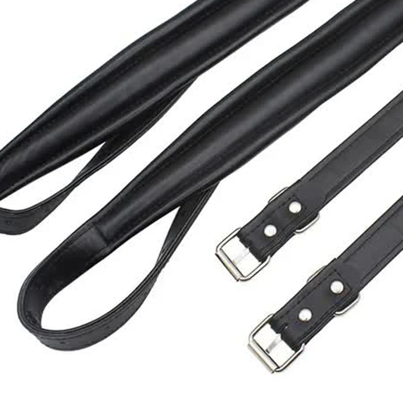 1 Set Leather Accordion Strap 16 Bass-120 Bass Accordion Universal Shoulder Strap Waterproof Adjustable (Black)