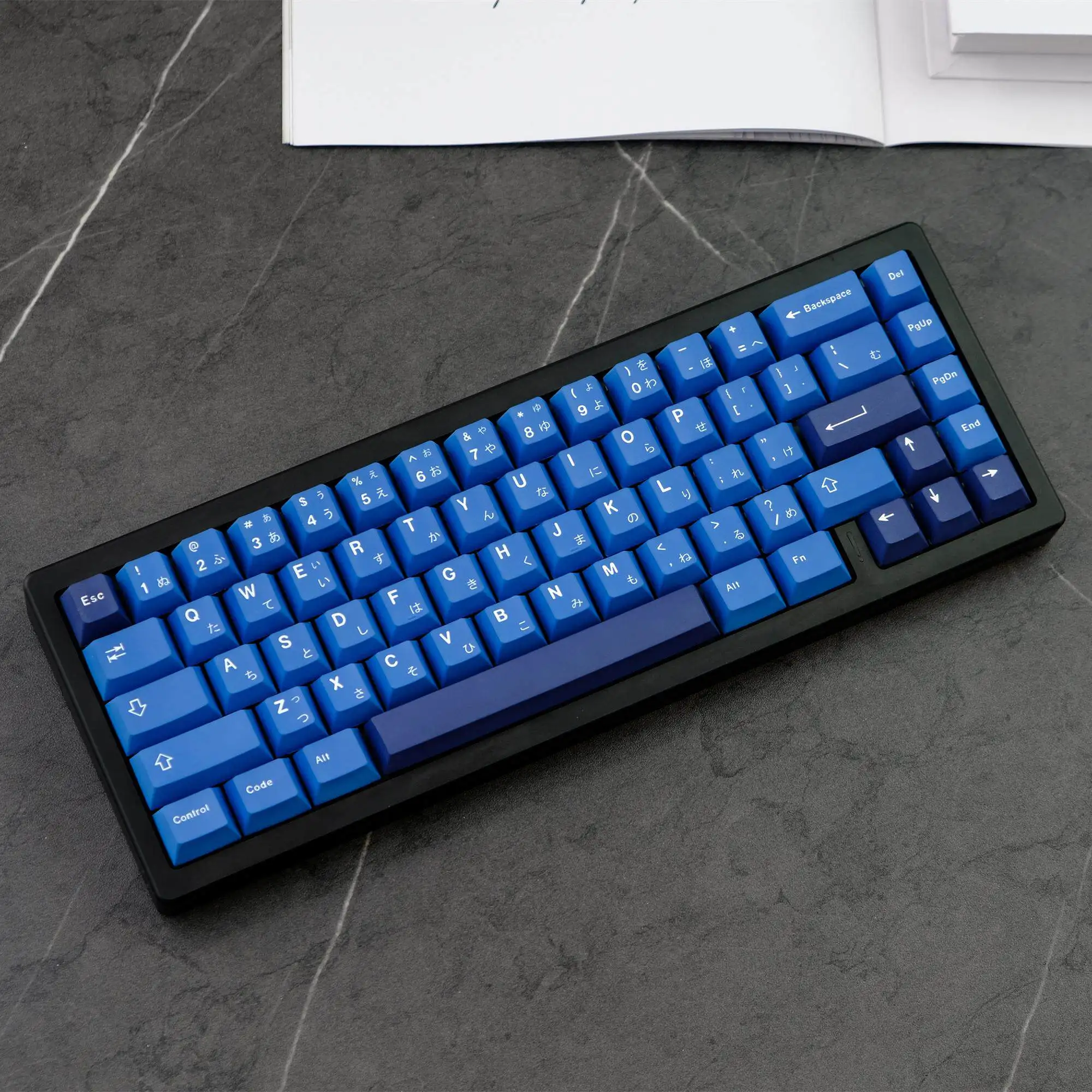 Keycap 129 keys PBT material Original height Five-sided sublimation Suitable for a variety of mechanical keyboards