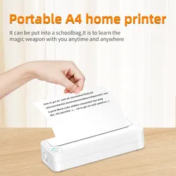 Portable Mini Thermal Printer A4 Paper Photo Printer From Mobile Phone WiFi Wireless Bluetooth Document Office A4 Printer