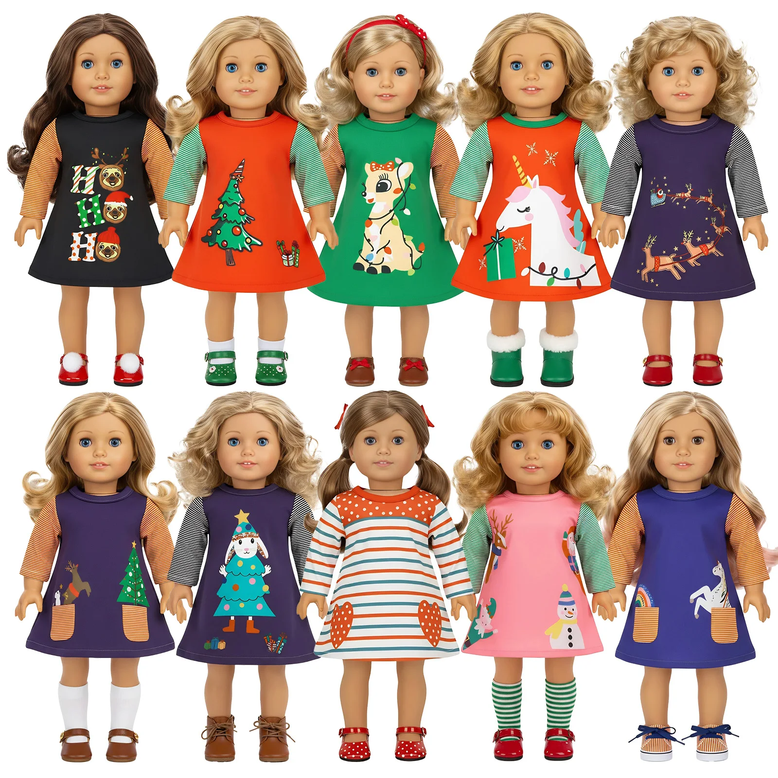 Vestido bonito para muñeca de - Baby Xmas Clothing reseña y precio