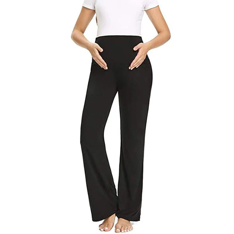 Maternity Pants Loose Fit Pantalones Casual Sports Women Plain Solid Pregnant Women Track Pants Comfortable Ladies Trousers