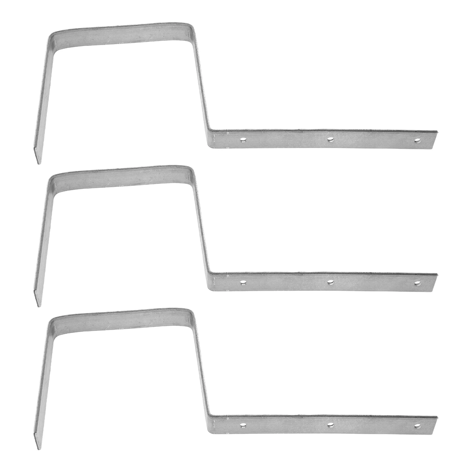 3 pçs suportes de calha de ferro resistente suportes de calha de telhado montagens de metal suporte à prova de intempéries para drenagem de água confiável