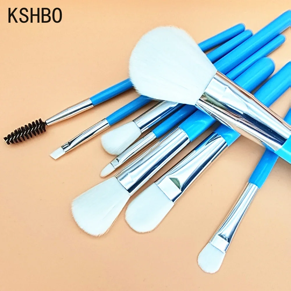 KSHBO New 8Pcs Makeup Brush Set Makeup Concealer Brush Blush Loose Powder Brush Eye Shadow Highlighter Foundation Beauty Tools