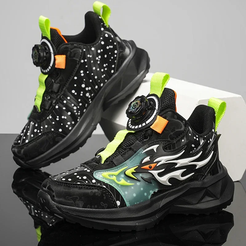 Spring and Autumn Children Casual Shoes Boys Breathable Sneakers Kids Shoes Flat Outdoor Student School Tennis Shoes 1