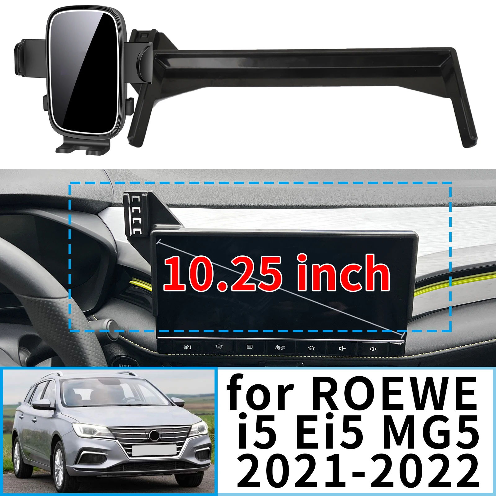 

fit for ROEWE i5 Ei5 MG5 MG5 EV 2021 2022 ​​Stable Clip-On Phone Holder​​ Mount Screen Base No Vibration​ Car accessoires