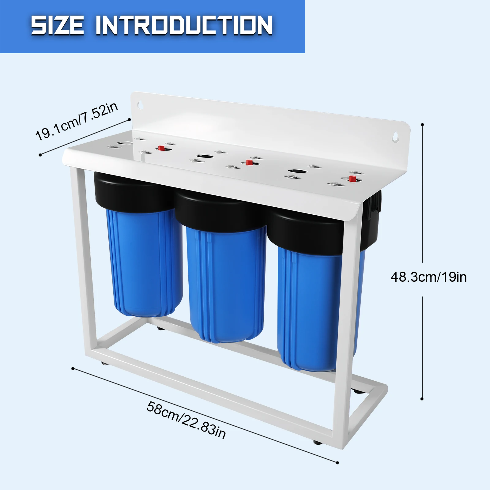 نظام تنقية المياه للمنزل بالكامل بثلاث مراحل يزيل الرواسب KDF CTO وVOC مع 3 فلتر منقي مياه منزلي من الكربون لـ R #4