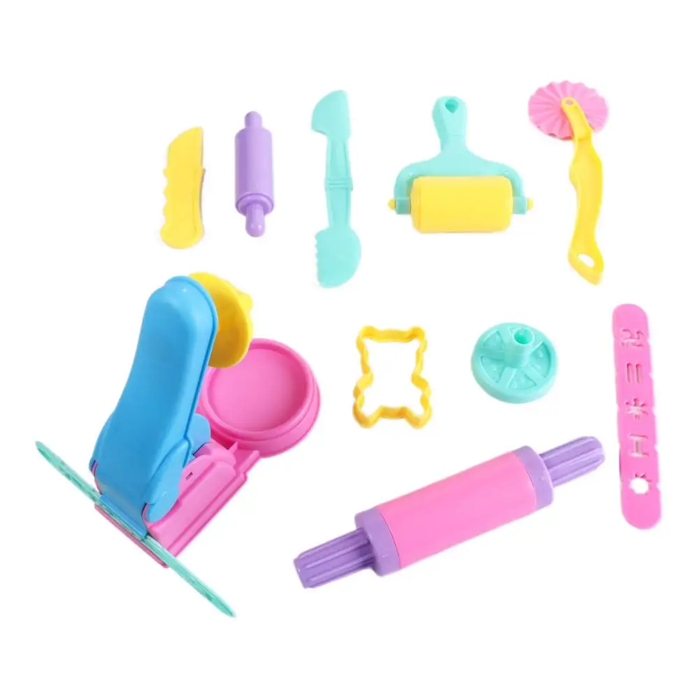 Mini creativo 3D plastilina stampo sicuro fai da te modellazione accessori in argilla colore casuale plastica kit di strumenti per pasta fai da te bambini