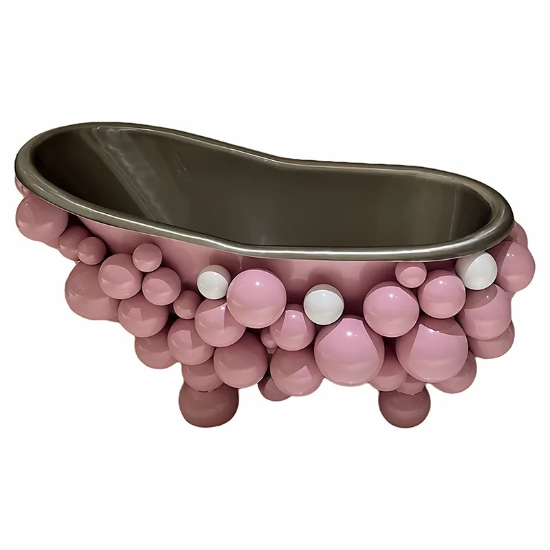 Creative bubble bathtub villa household stainless steel independent bath tank
