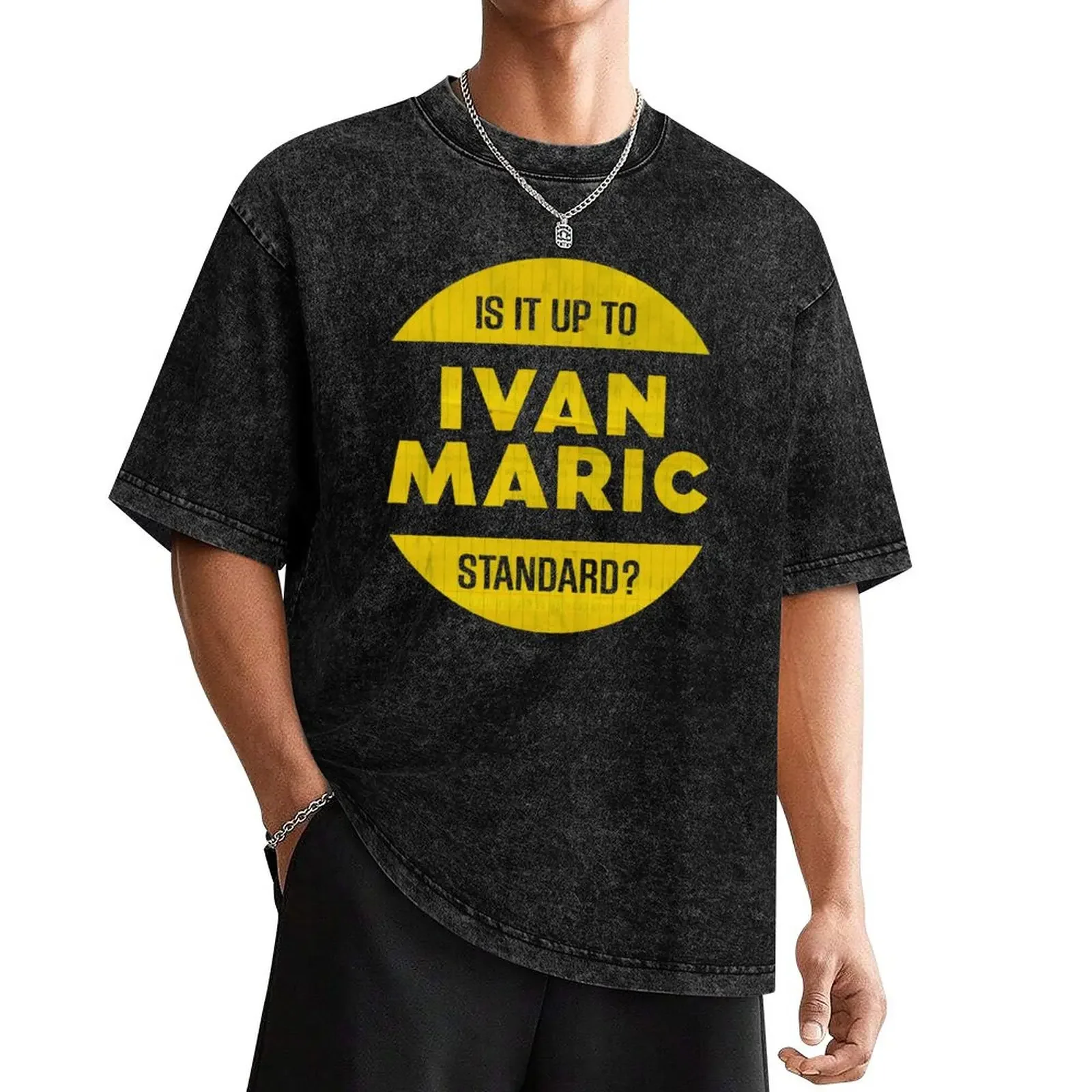 Is It Up To Ivan Maric Standard? T-Shirt sublime vintage clothes blanks tee shirts for men