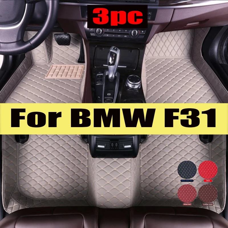 

Artificial Leather Custom Car Floor Mats for BMW F31 Touring 3 Series 2011-2019 Year Interior Details Car trunk mat Carpet