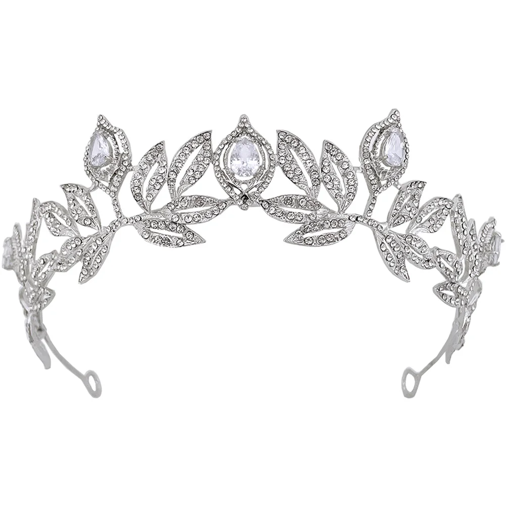 حجر الراين تاج الشعر التبعي أنيقة سبائك الزنك غطاء الرأس حفل زفاف الزفاف أغطية الرأس اكسسوارات الزخرفية