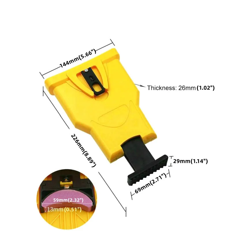 Chainsaw Teeth Sharpener Sharpens Saw Chain Sharpening Tool System Abrasive Tools Easy Sharp Fast Grinding for 14-20