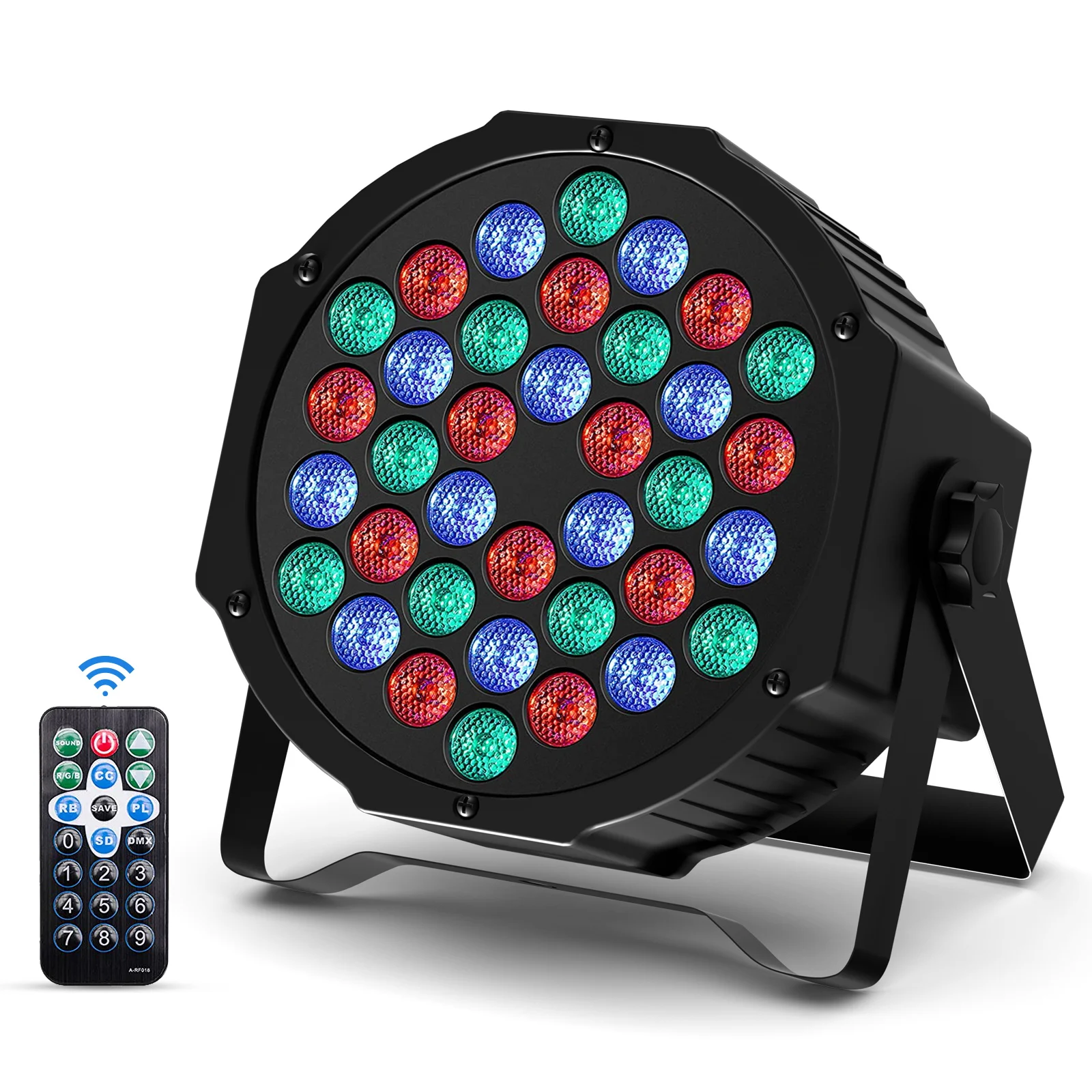 

PAR Light 36LEDs RGB with Wireless Remote Sound Activated DMX Control for DJ Party Stage Effect Lighting