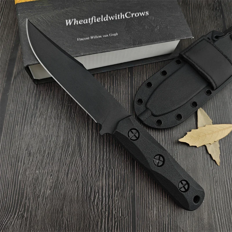 

EK50 high end small straight knife 8Cr13Mov steel blade outdoor tactical hunting knife camping portable EDC pocket knife