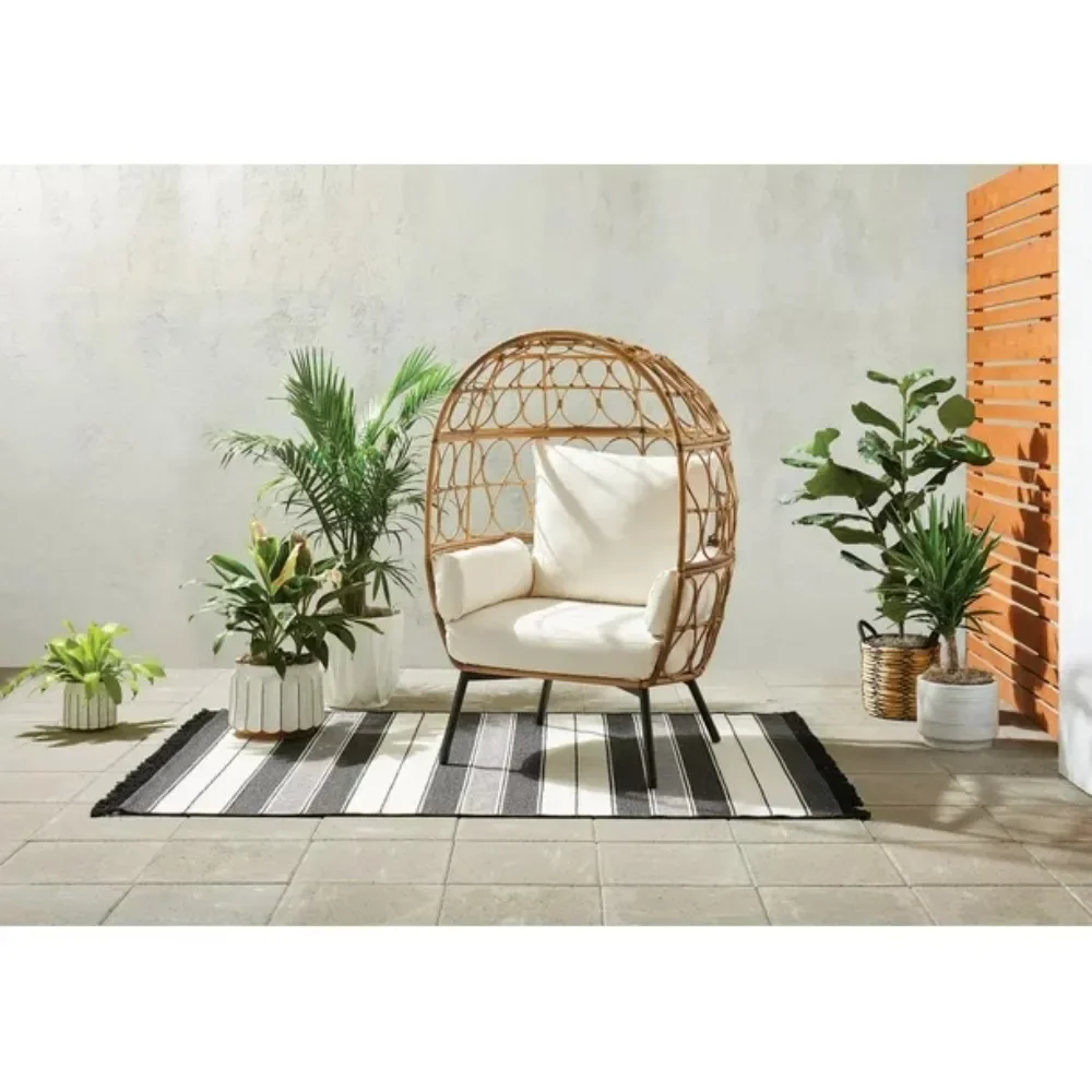 

Willow Sage Egg Chair Perfect for courtyards, porches, or poolsides, adding a unique seating option to any outdoor living space