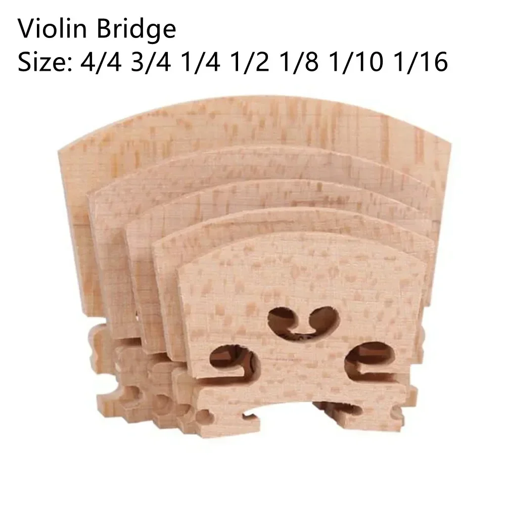 Violin Bridges Fiddle Maple Wood For 4/4 3/4 1/4 1/2 1/8 1/10 1/16 Musical Instrument Accessories Violin Strings Bridge Parts