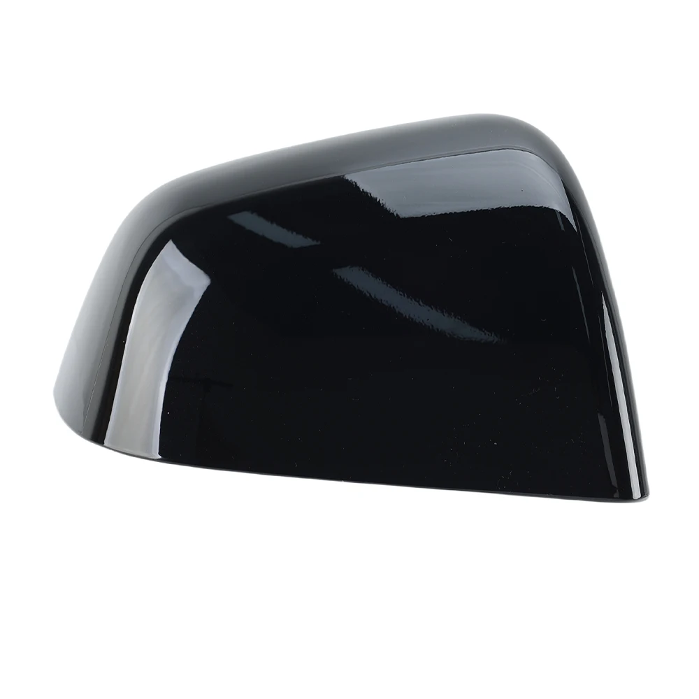 Door Rearview Mirror Cover Caps For Tesla Model Y 2020-2024 Black With Buckle Side Rearview Mirror Cover Cap Car Accessories