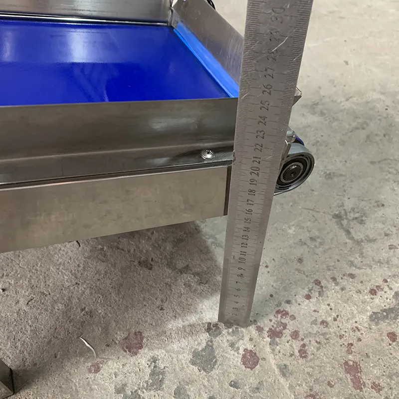 Vertical packaging machine conveyor belt PVC inclined conveyor belt finished product conveyor belt, adjustable speed and height