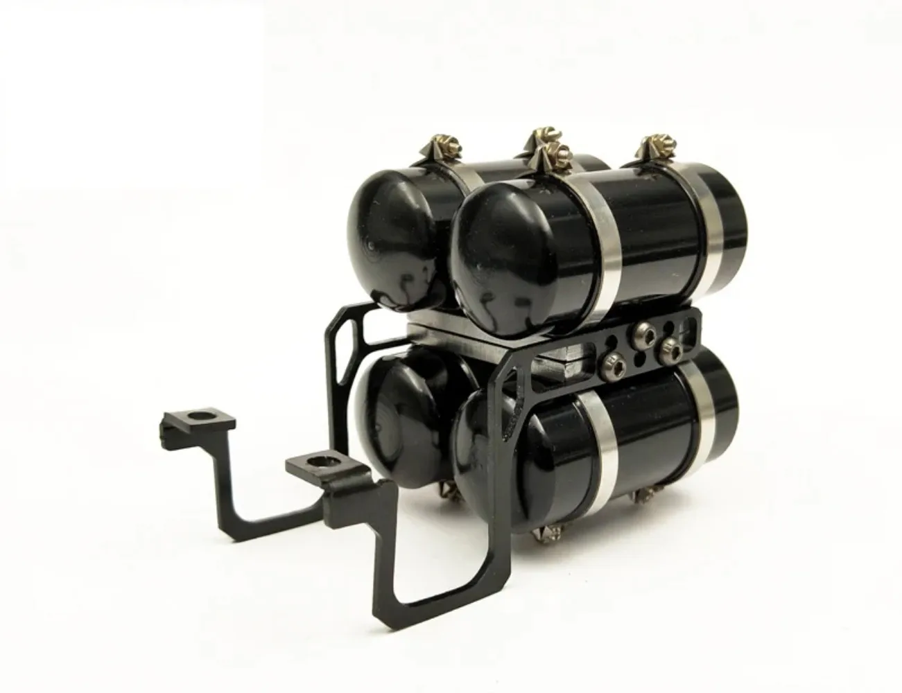 สําหรับ 1/14 Tamiya RC รถบรรทุก SCANIA VOLVO MAN จําลองโลหะถังเก็บแก๊ส