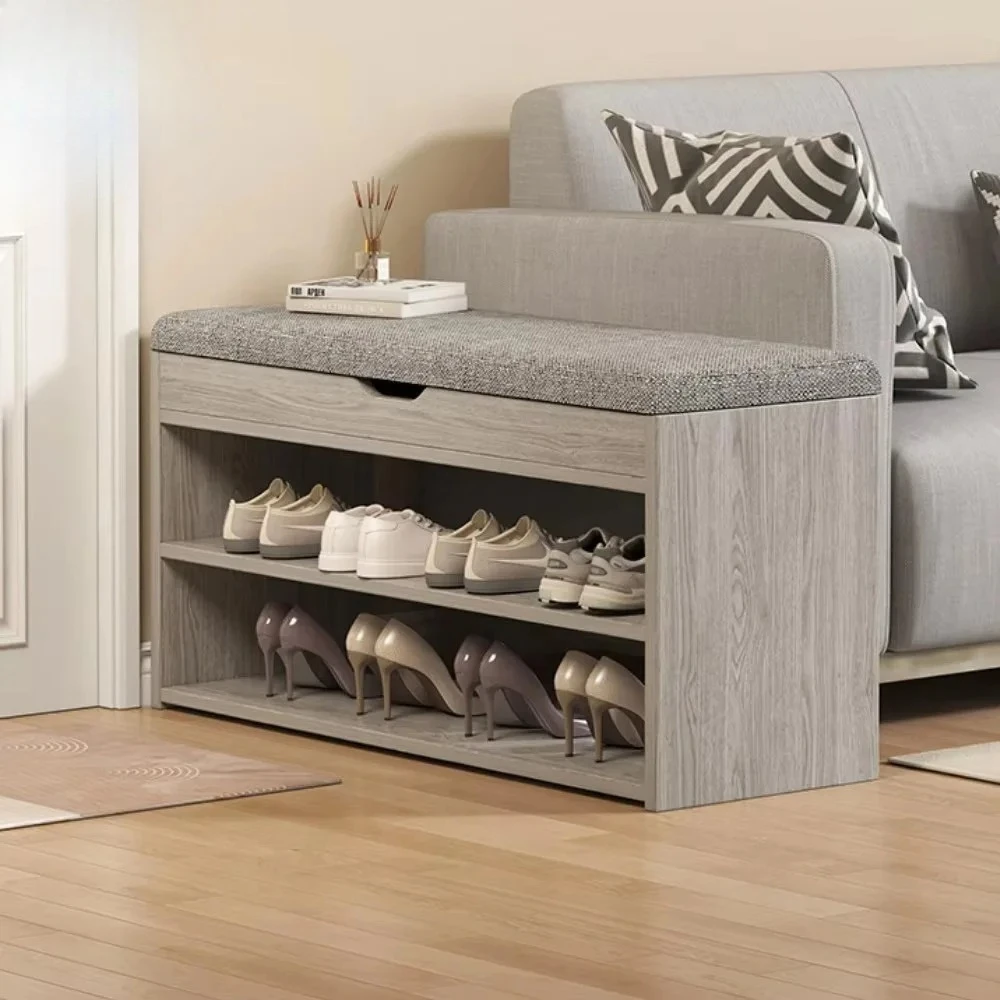 

Customizable Entrance Shoe Stool Multifunctional Household Storage Shelves Racks Sit Doors
