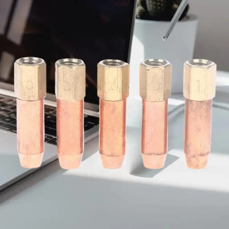 

HOT! YH01-2 Gas Brazing Torch Nozzle Welding Accessory Pure Copper Torch Tip 1# 2# 3# 4# 5# Propane Acetylene Oxygen Welding
