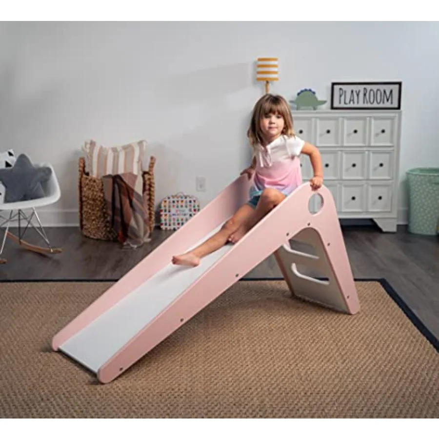 

Toddler Playground Wooden Indoor Slide for - Transform Any Living Space Into The Perfect Playroom or Gym. Climbing Wood Slide f