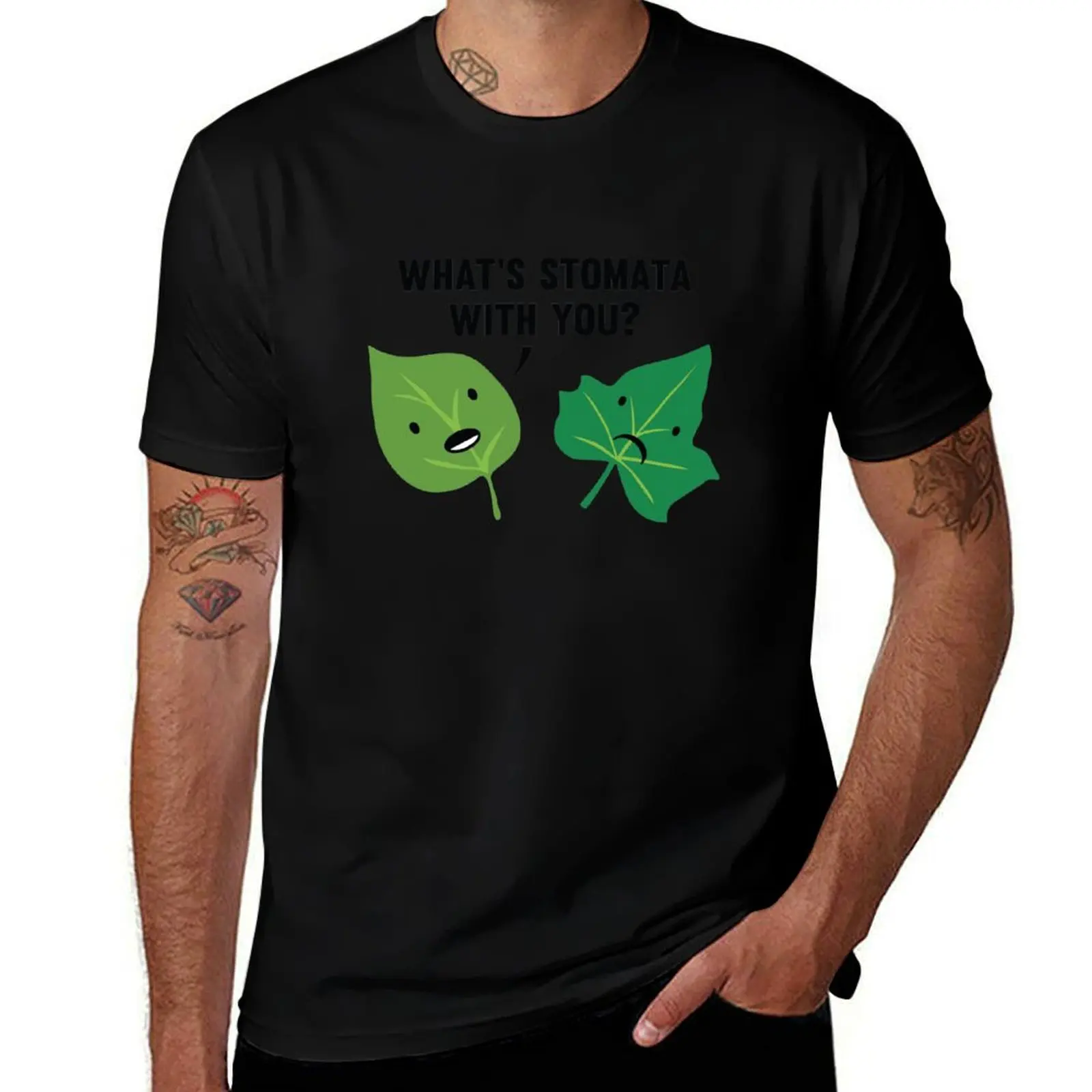 

What's Stomata With You T-Shirt Casual Daily Wear Short Sleeve Top