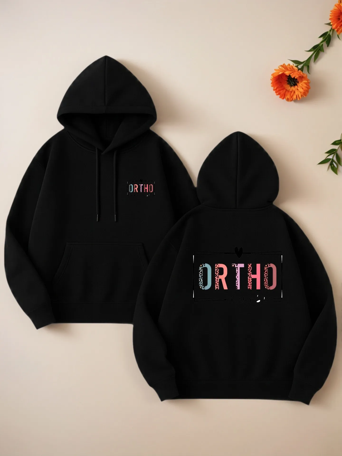 

Толстовка с графическим принтом Orthho, повседневный эстетичный стиль, мягкая ткань, повседневная повседневная одежда для женщин