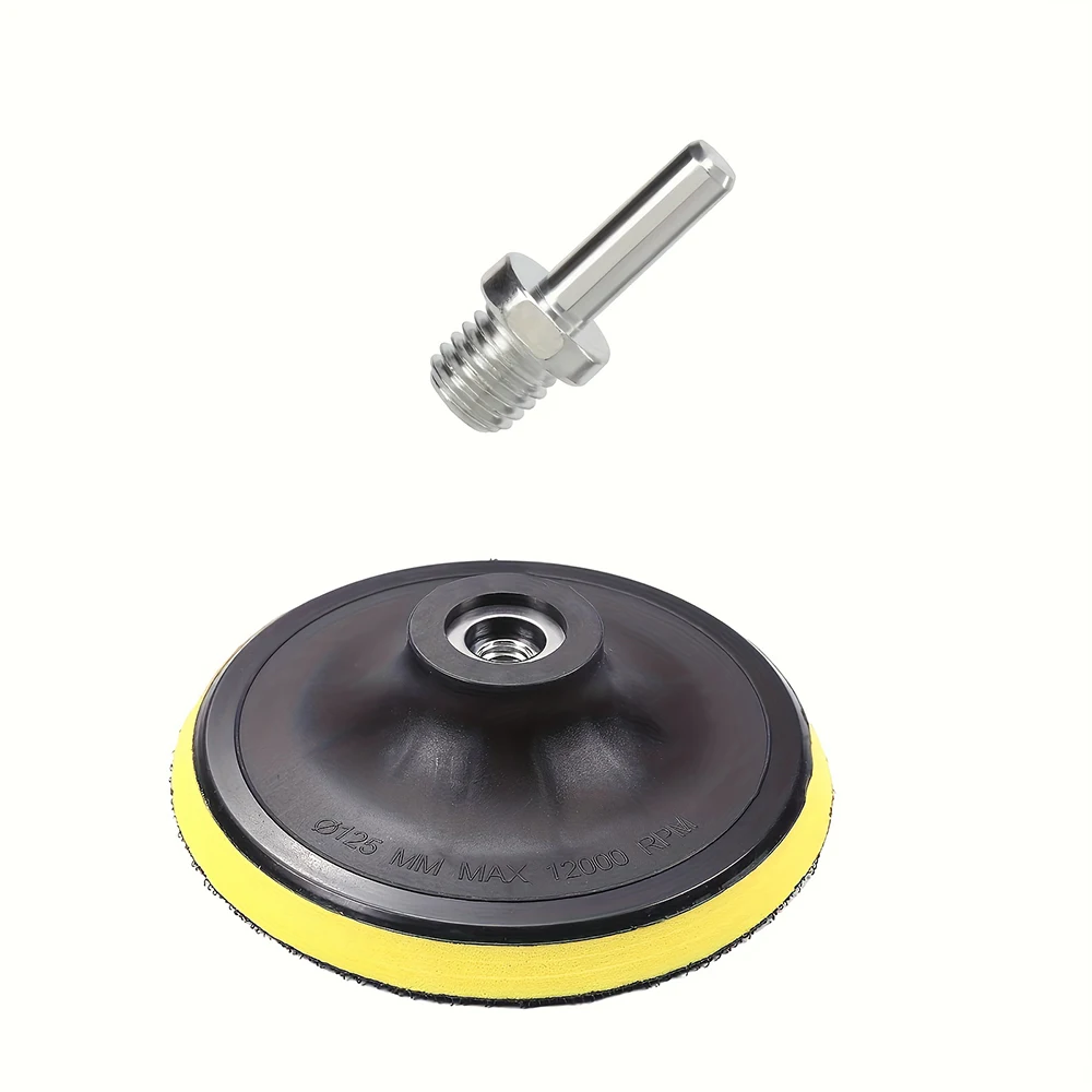 

2 шт. 3/4 дюйма шлифовальная подушечка на липучке с адаптером для дрели M10 - самоклеящаяся наждачная бумага на присоске для угловой шлифовальной машины и