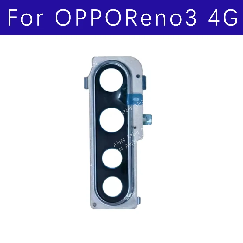 

Стеклянная крышка объектива задней камеры для OPPO Reno 3 4G, стекло объектива задней основной камеры с деталями рамки
