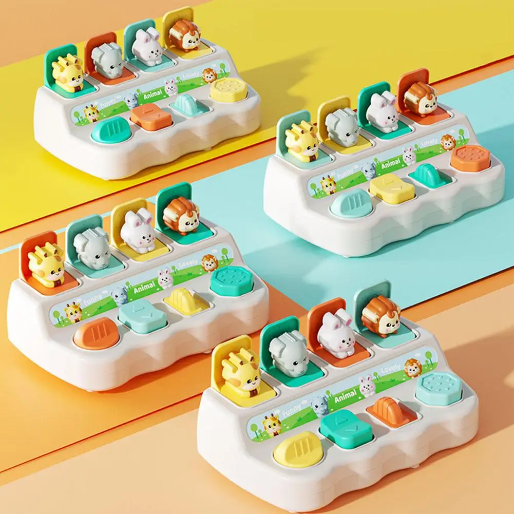 ของเล่นสัตว์แบบป๊อปอัพและกล่องการเรียนรู้แบบมอนเตสซอรี่ - เสริมสร้างทักษะด้านตรรกะและทักษะการเคลื่อนไหว ของเล่นเสริมพัฒนาการทางประสาทสัมผัสแบบมอนเตสซอรี่