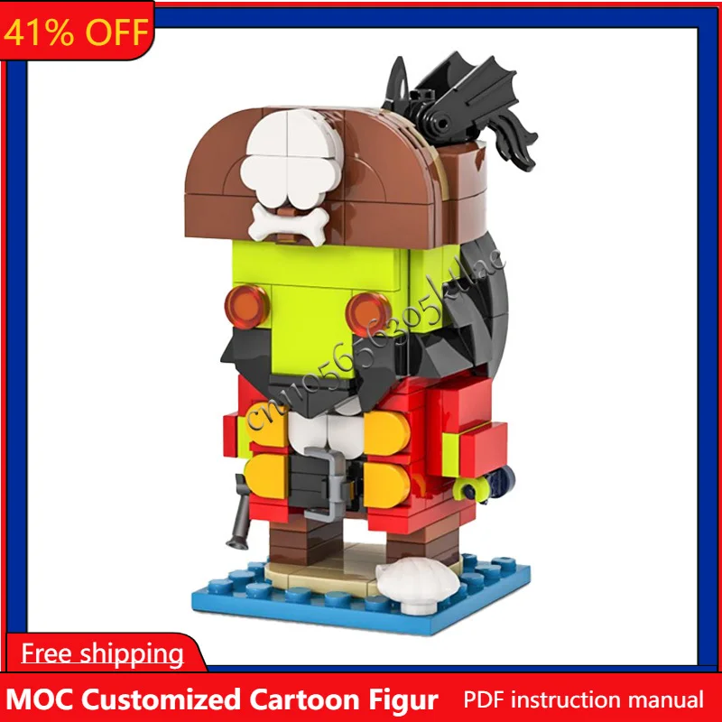 

Набор для сборки модели LeChuck Monkey Island MOC из 168 деталей: развивающий конструктор-головоломка DIY, игрушки и подарки