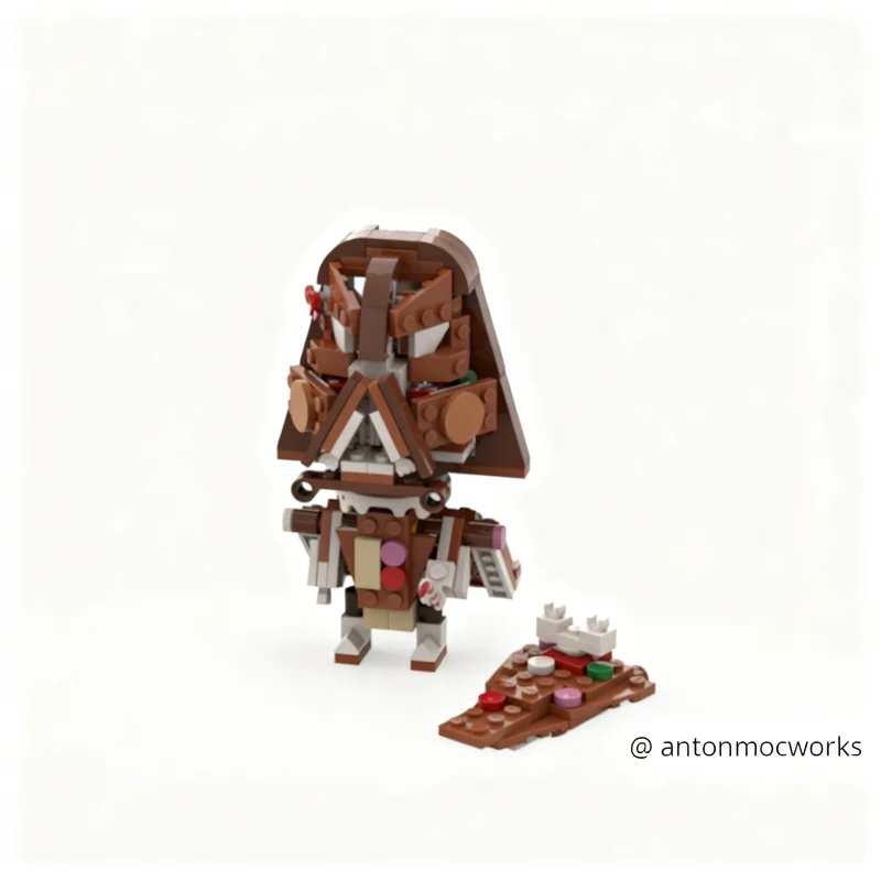 231 قطعة MOC الزنجبيل لورد ستار معركة نموذج اللبنات البناء هدية الكريسماس تجميع فكرة ألعاب التعليم الإبداعي