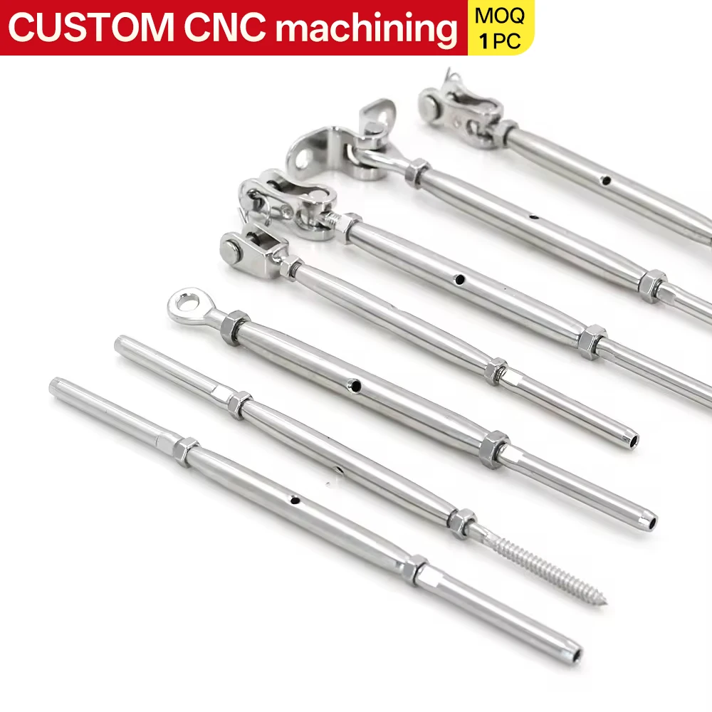 

Крепеж для наружных лестниц из нержавеющей стали: натяжитель троса 1/8 дюйма, натяжитель кабеля, фурнитура для стеклянных балконов и лестниц