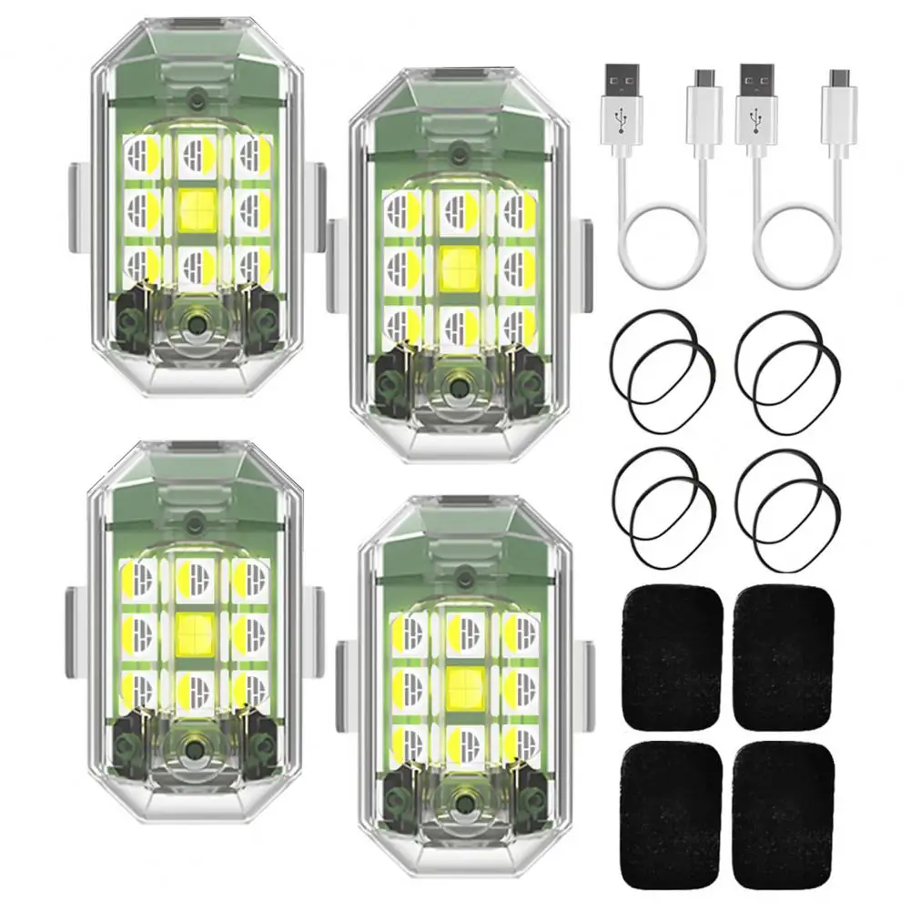 Warning Light Various Light Colors Press Button Wireless Outdoor Motorcycle Club LED Strobe Light Party