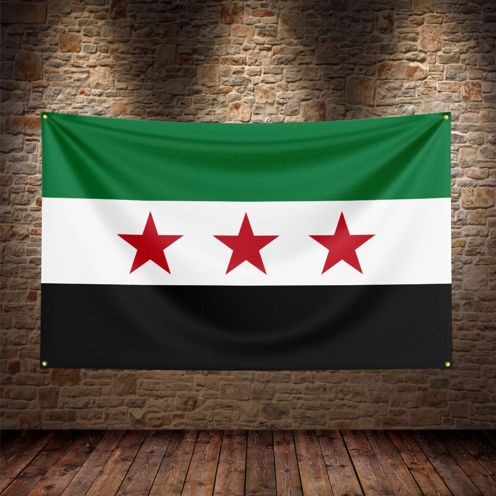 

Syria flag single side printing for Decoration