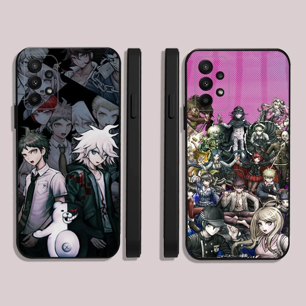 Anime D-Danganronpa  Phone Case For Samsung S24,23,22,30,21,10,9,Ultra,Plus,Lite,FE,5G Black Soft Case