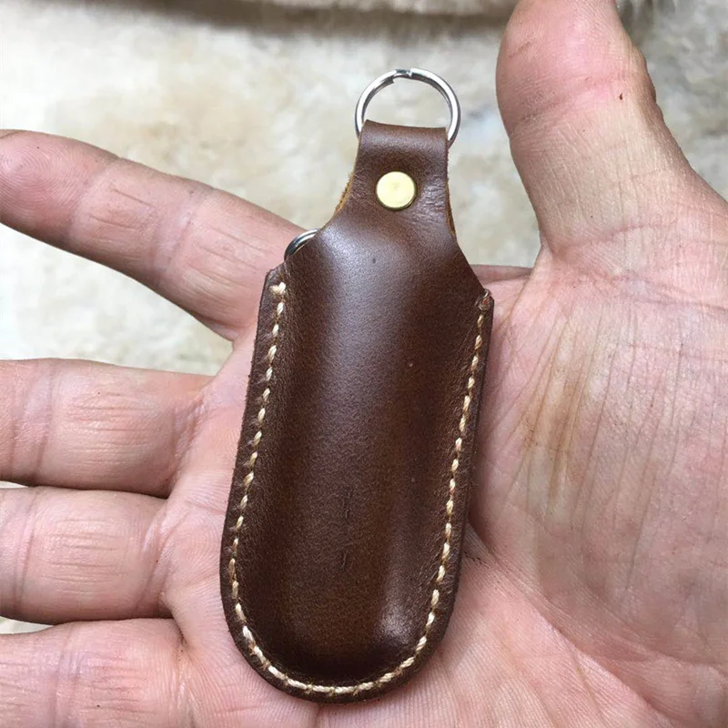 Knife Case Genuine Leather Scabbard Hand-stitched Cover  for Classic SD Hiker Forester Army 58MM 84MM 91MM 111MM Knife Bag