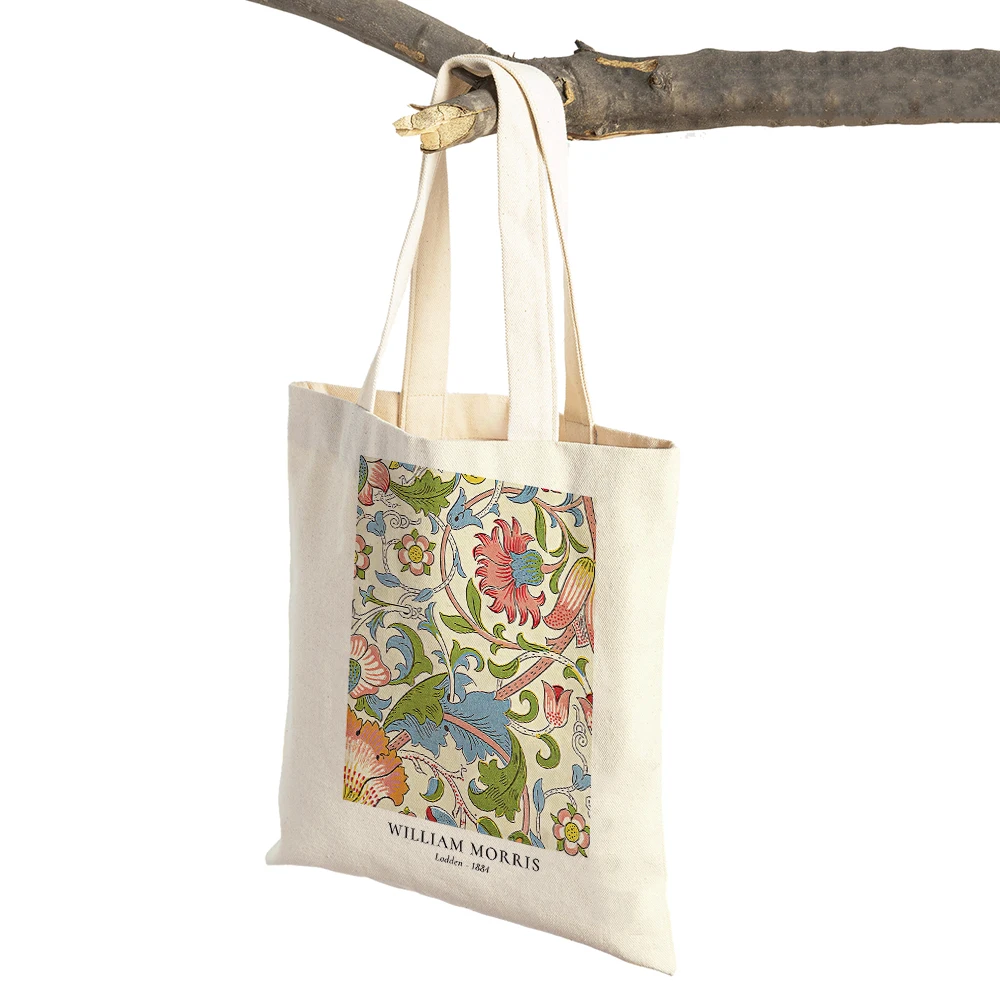 Matisse Paul Klee William Morris Women Shopping Bags Double Print Casual Canvas Shoulder Handbag Vintage Art Child Shopper Bag