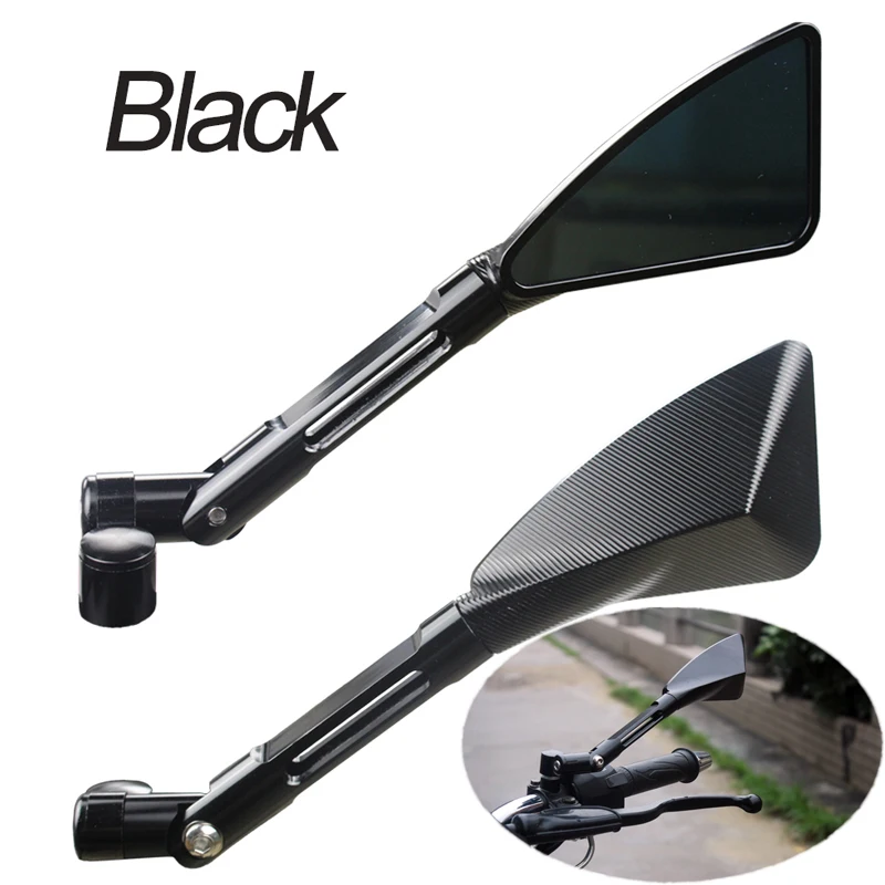 Universal CNC Aluminum Motorcycle Rearview Side Blue Anti-glare Mirror For Suzuki GSX-S1000 GSR600 GSR400 GSR 600 400 250 GW250