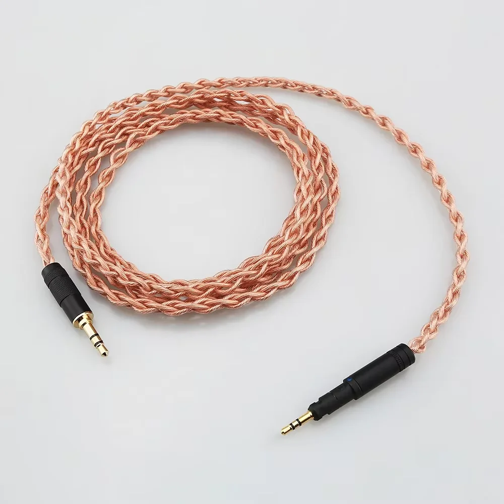 HIFI 2.5mm/3.5mm/4.4mm/XLR 4 Core OCC Earphone Cable For Sennheiser HD598 HD559 HD569 HD579 HD599 HD558 HD518 Headphones
