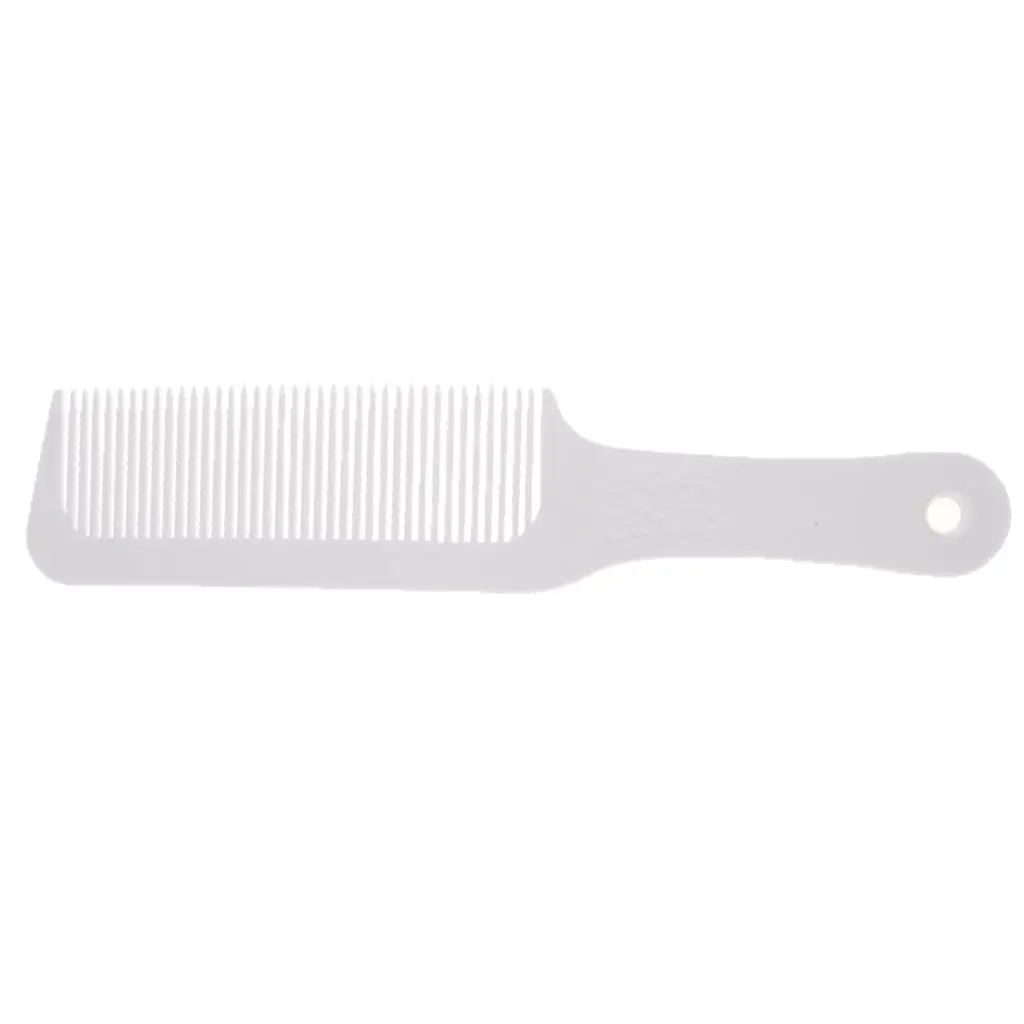 Barber Accessories Flat Top Comb Wide Teeth Detangler Hair Brush for Blending Fading and Tapering Techniques