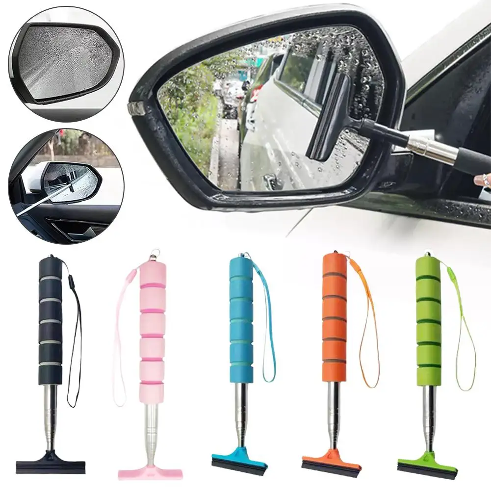 Raclette de rétroviseur télescopique latérale, essuie-glace extensible, miroir de voiture, verre de pluie, fenêtre, outil de livres, poignée de voiture, rétroviseur, A8Z2