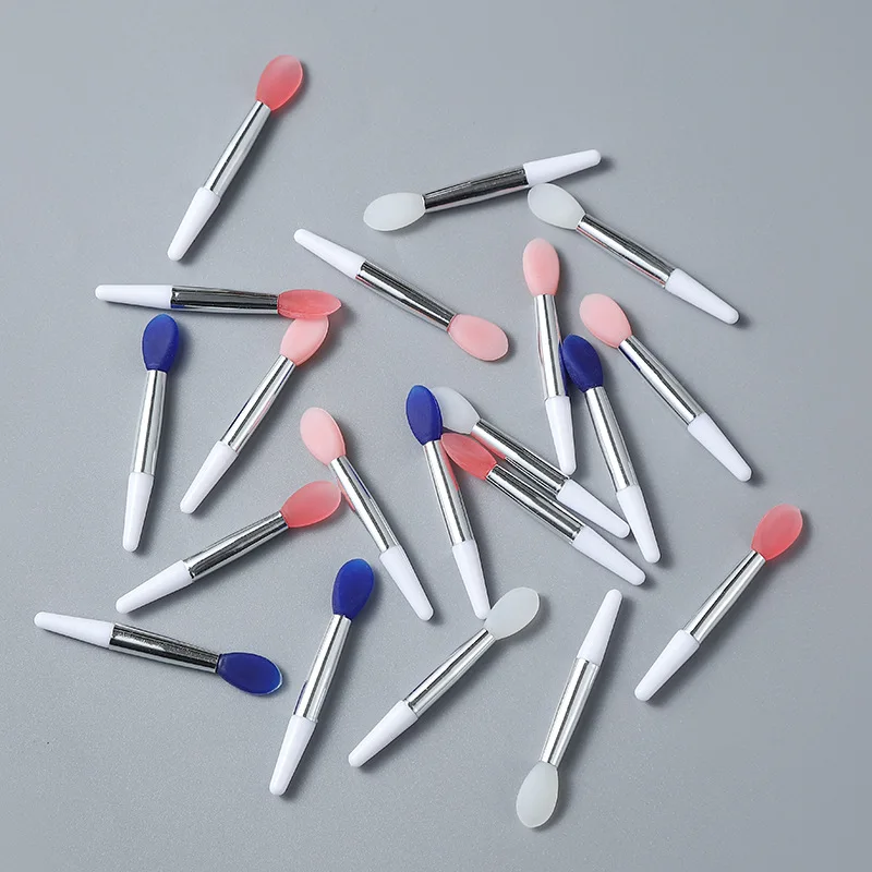 10 unidades de bálsamos labiales de silicona, cepillo para máscara de labios con ventosa, cubierta antipolvo, lápiz labial, pinceles de maquillaje cosmético, caja de almacenamiento de cepillos para lápiz labial