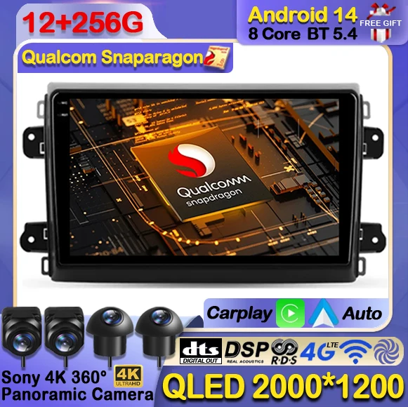 

Android 14 Car Radio For Fiat Ducato Van L3H2 2021 - 2023 GPS Navi Multimedia Video Player Wireless Carplay Auto 4G LTE 5G WIFI