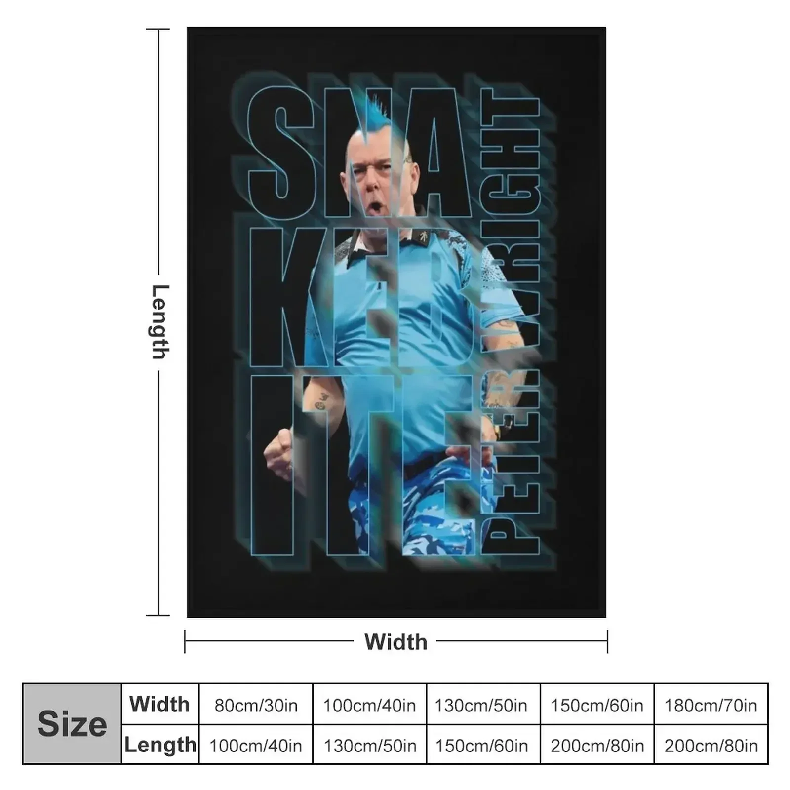 Crazy Legend Peter Wright darts Throw Blanket warm for winter Comforter Blankets