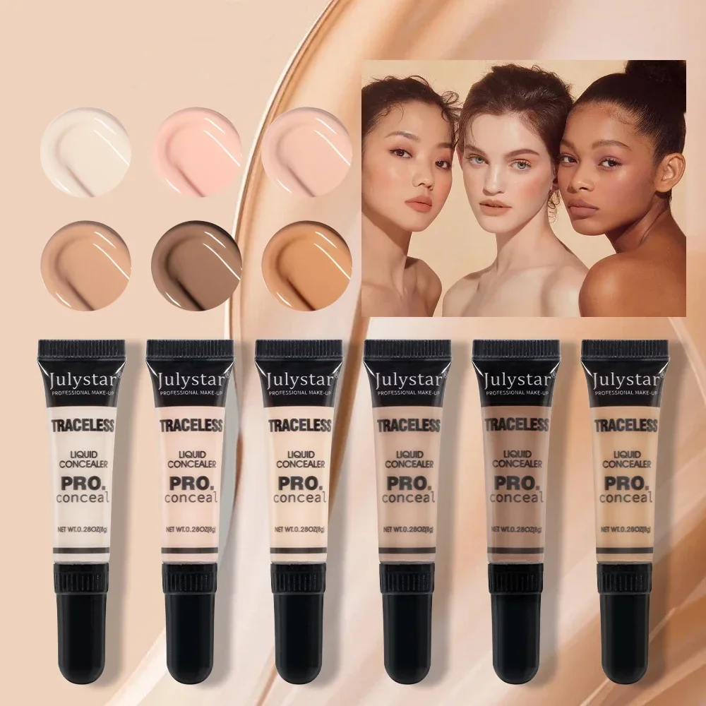 Vloeibare Foundation Crème Volledige Concealer Make-Up Waterdichte Basis Helderder Whitening Cover Donkere Kringen Matte Foundation Cosmetisch